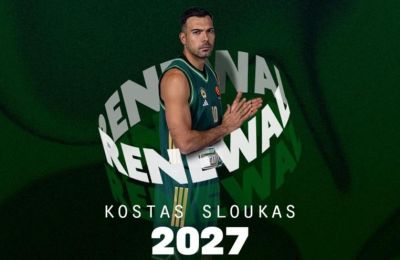 Και επίσημα μέχρι το 2027 στον Παναθηναϊκό ο Σλούκας