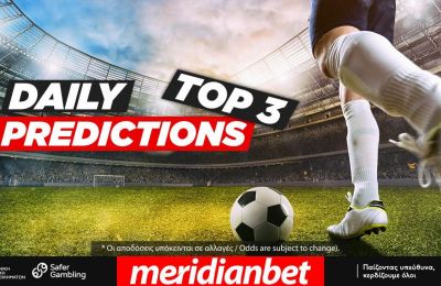 DAILY TOP 3 PREDICTIONS: Ευρωπαϊκή τριάδα από Conference League!