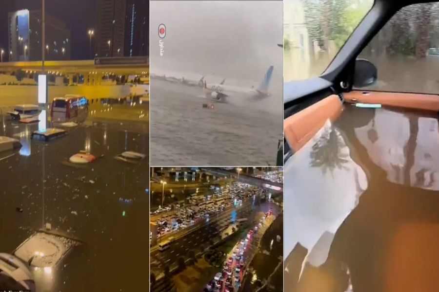 Τα ασύλληπτα βίντεο από την καταιγίδα που «βύθισε» το Ντουμπάι