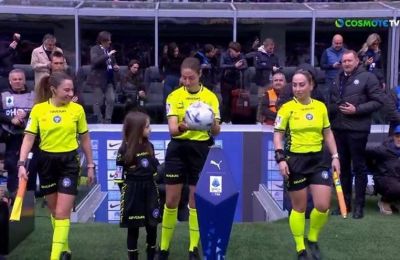 Για πρώτη φορά γυναικείο διαιτητικό τρίο διευθύνει αγώνα της Serie A