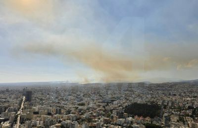 Φωτογραφία από τη πυρκαγιά 