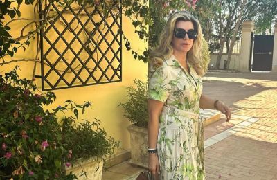 Αγγέλω Δημητρίου: Στυλάτη απολαμβάνει τη θέα σε boutique hotel της Αθήνας