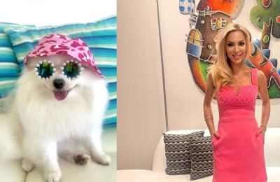 Summer vibes για την Βαλεντίνα Τσίγκη και το σκυλάκι της