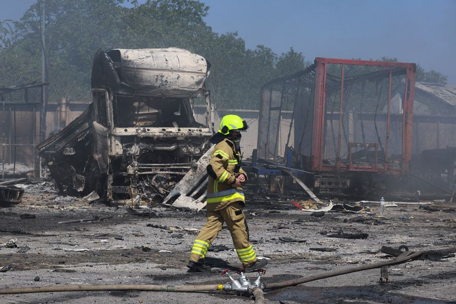 «Μαζική» επίθεση Ρωσίας σε Ουκρανία – Εικόνες από τα καταφύγια