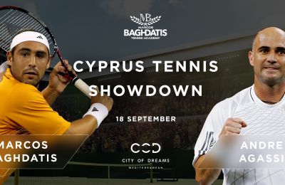 Το City of Dreams Mediterranean παρουσιάζει: Andre Agassi vs Marcos Baghdatis